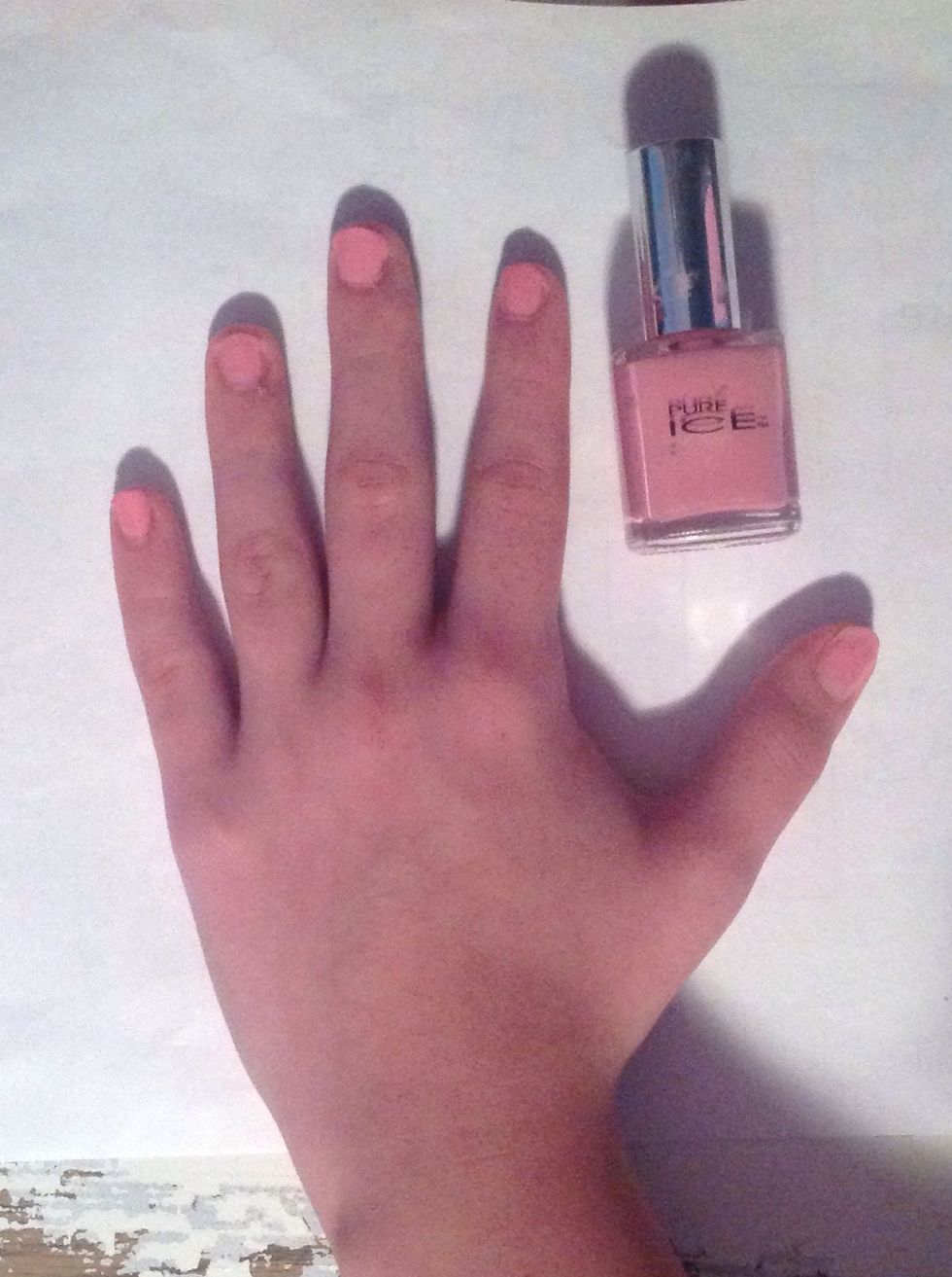 Apply the lightest shade of desired color