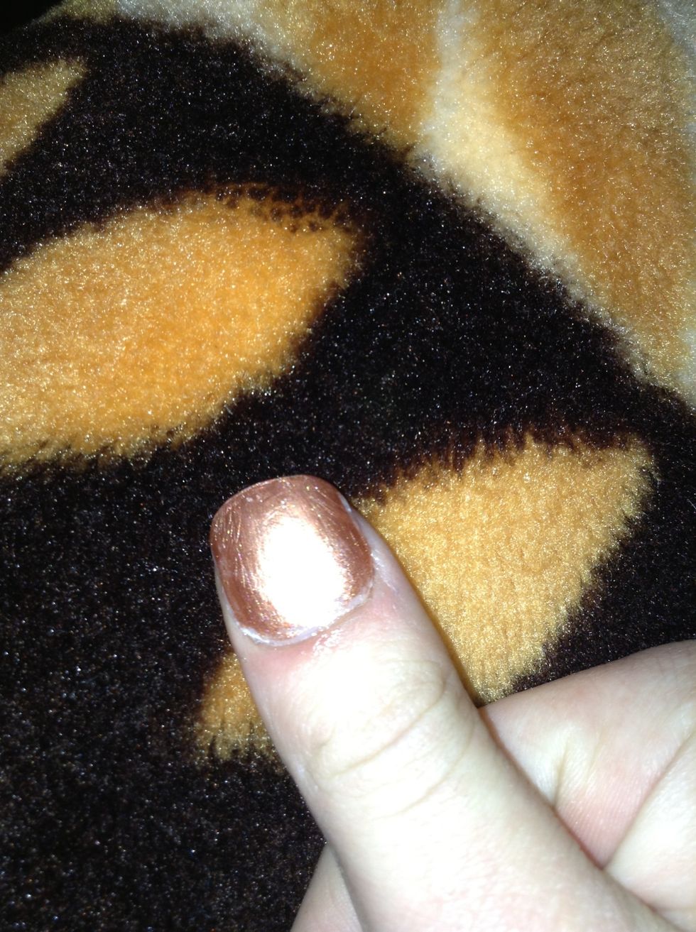 Apply the nail on lightly in case you want to make any slight adjustments