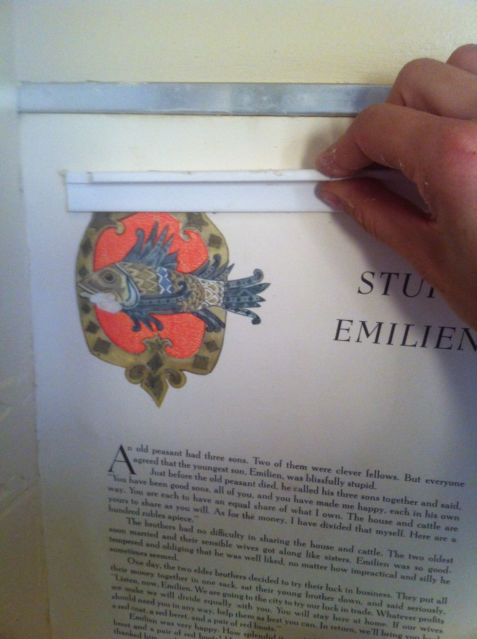 Apply the paste to the back of the paper, and smooth onto the wall with something flat and smooth-- a piece of trim, a credit card-- to get rid of bubbles.