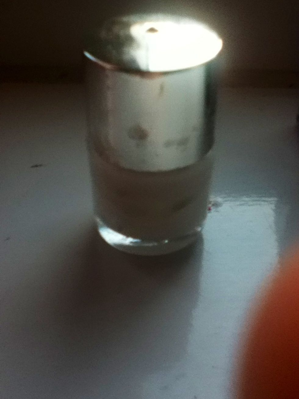 Apply the white to your nails and let to dry