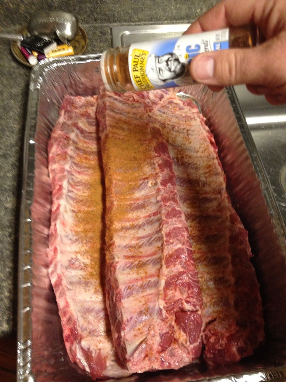 Apply thin layer of cayenne on both sides. Then cover with Magic.