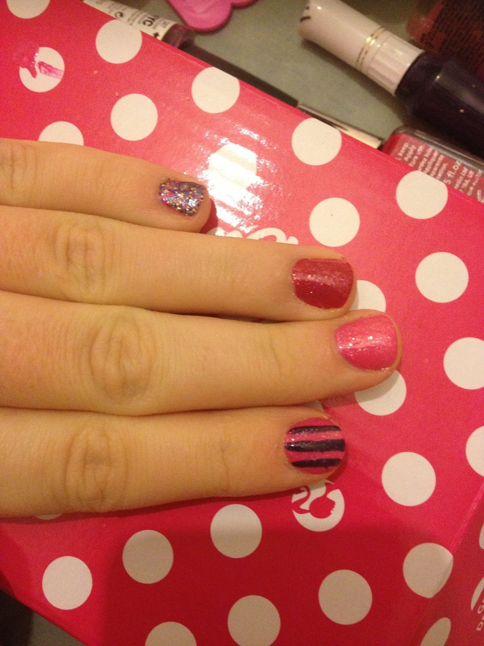 Apply to all your nails...