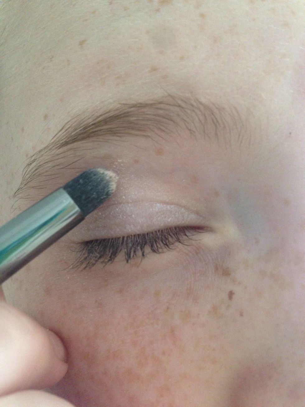 Apply to the outside corner of your eye