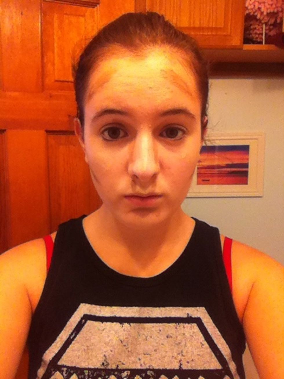 Apply to the places of your face you wish to contour