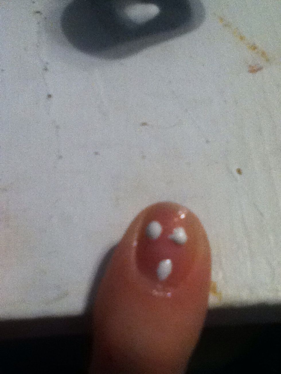 Apply to your finger. I wouldn't put them as close as I did