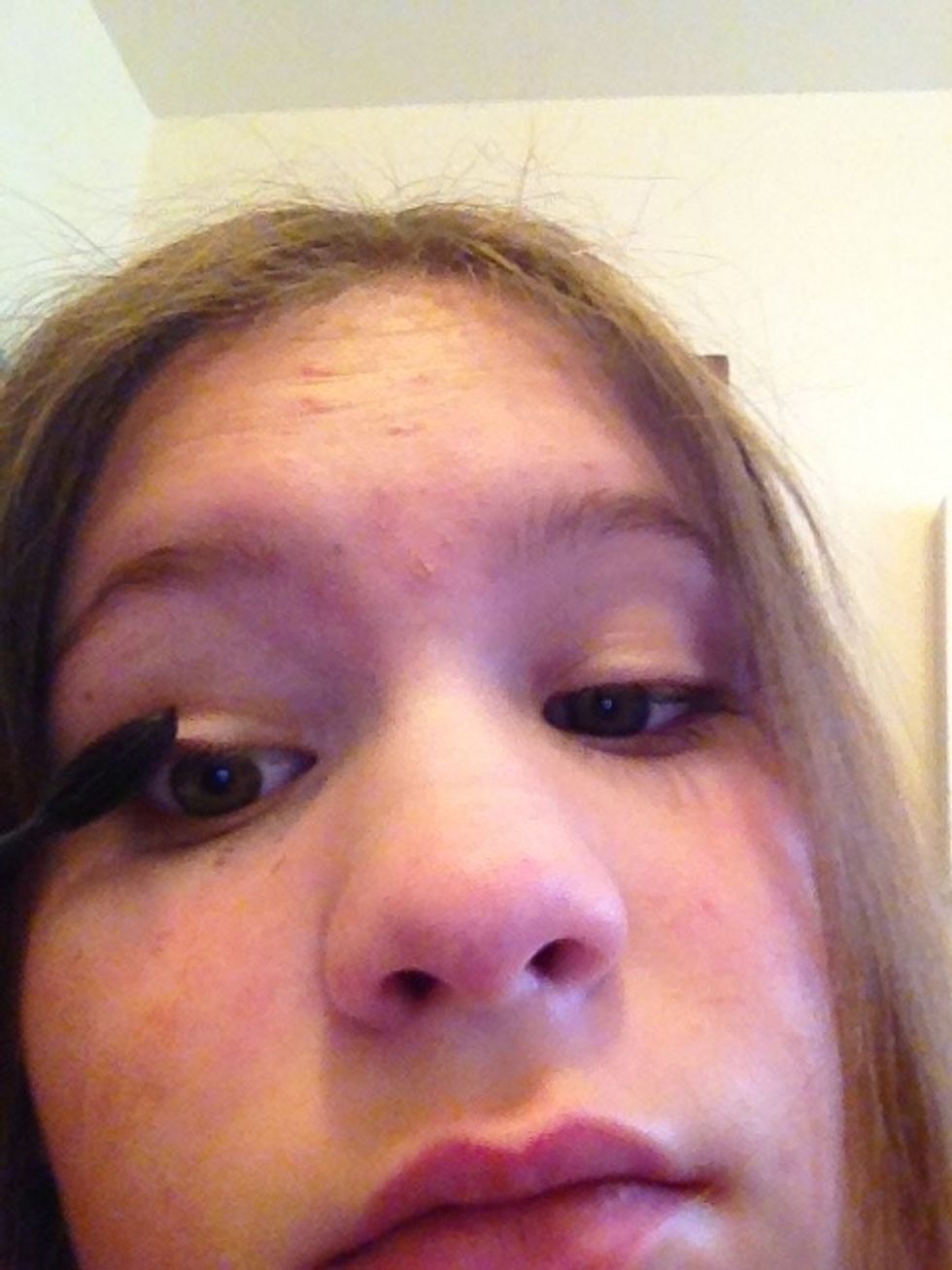 Apply to your upper eyelashes, then use a brown for your lower ones to make it seem more natural\ud83c\udf32