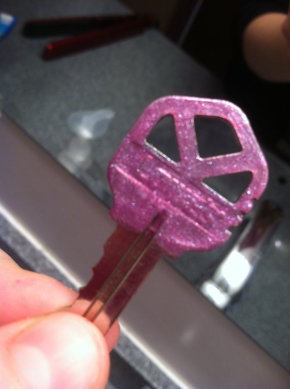 Apply two coats of your nail polish and then your top coat.