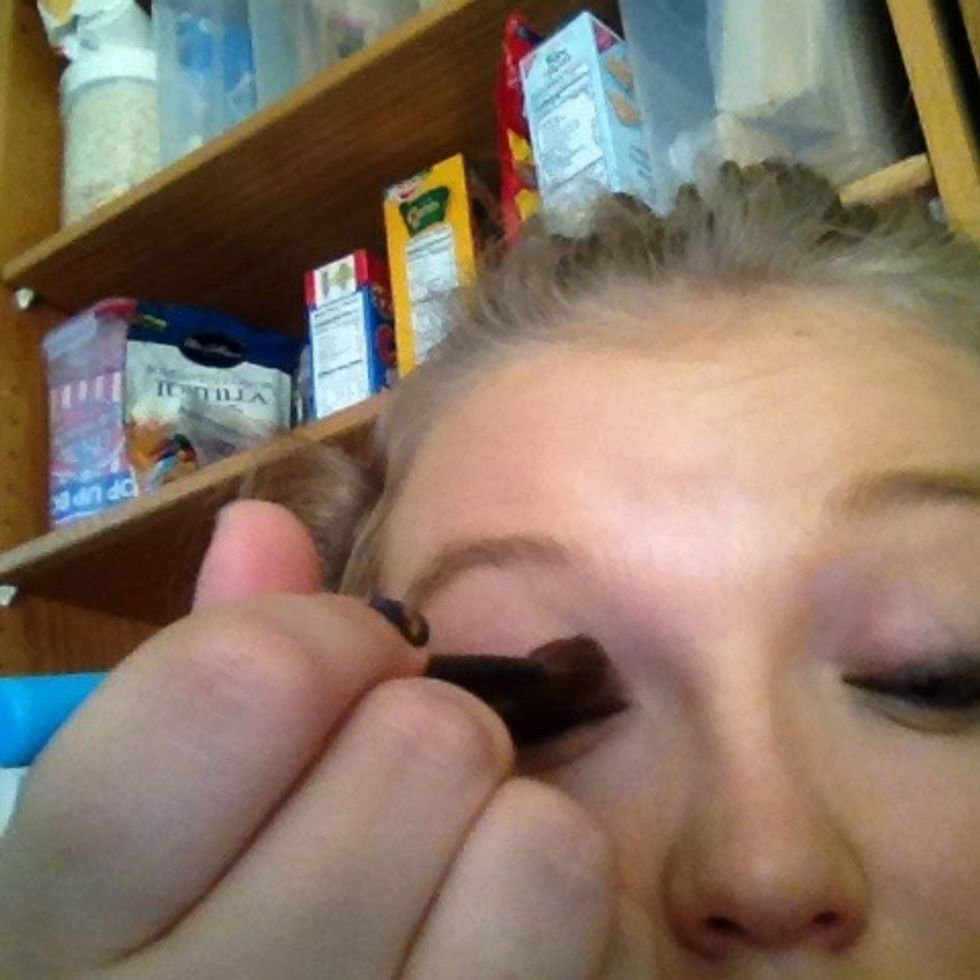 Apply up to your crease