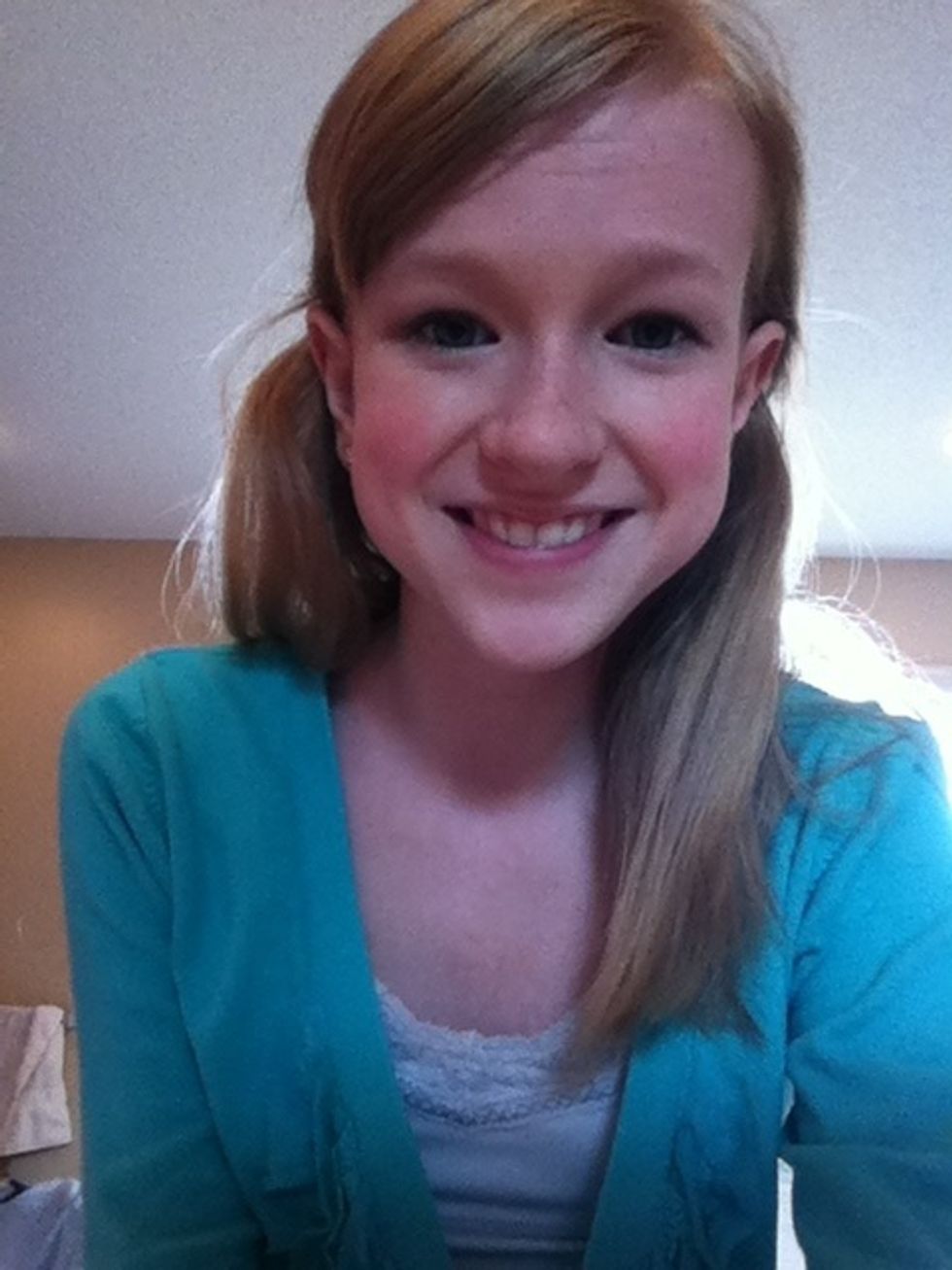 Apply your blush. I used a cream blush (Maybelline Bouncy Blush in Fresh Pink).