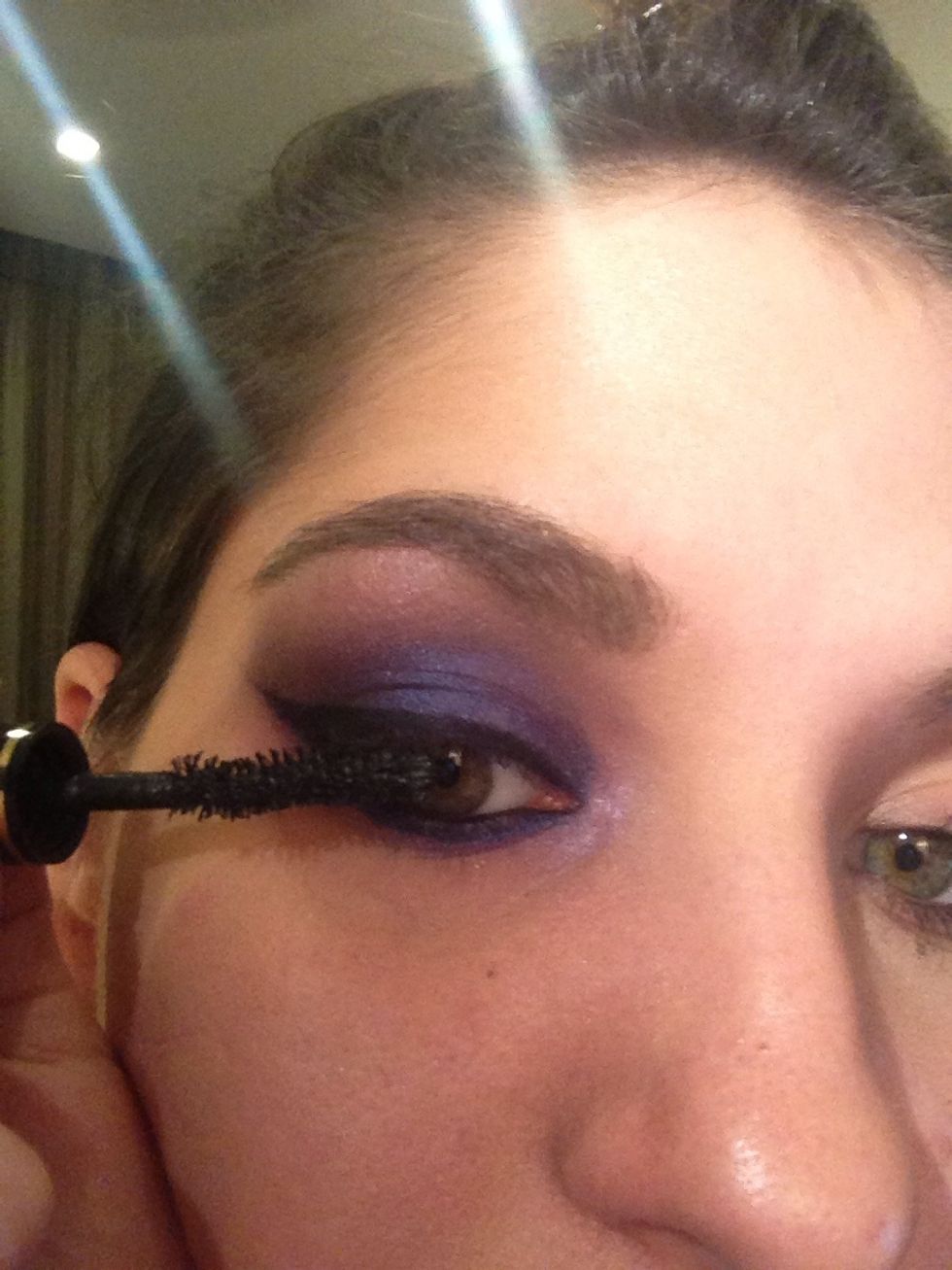 Apply your favorite mascara, you could also add some false eye lashes if you wanted after the mascara :)