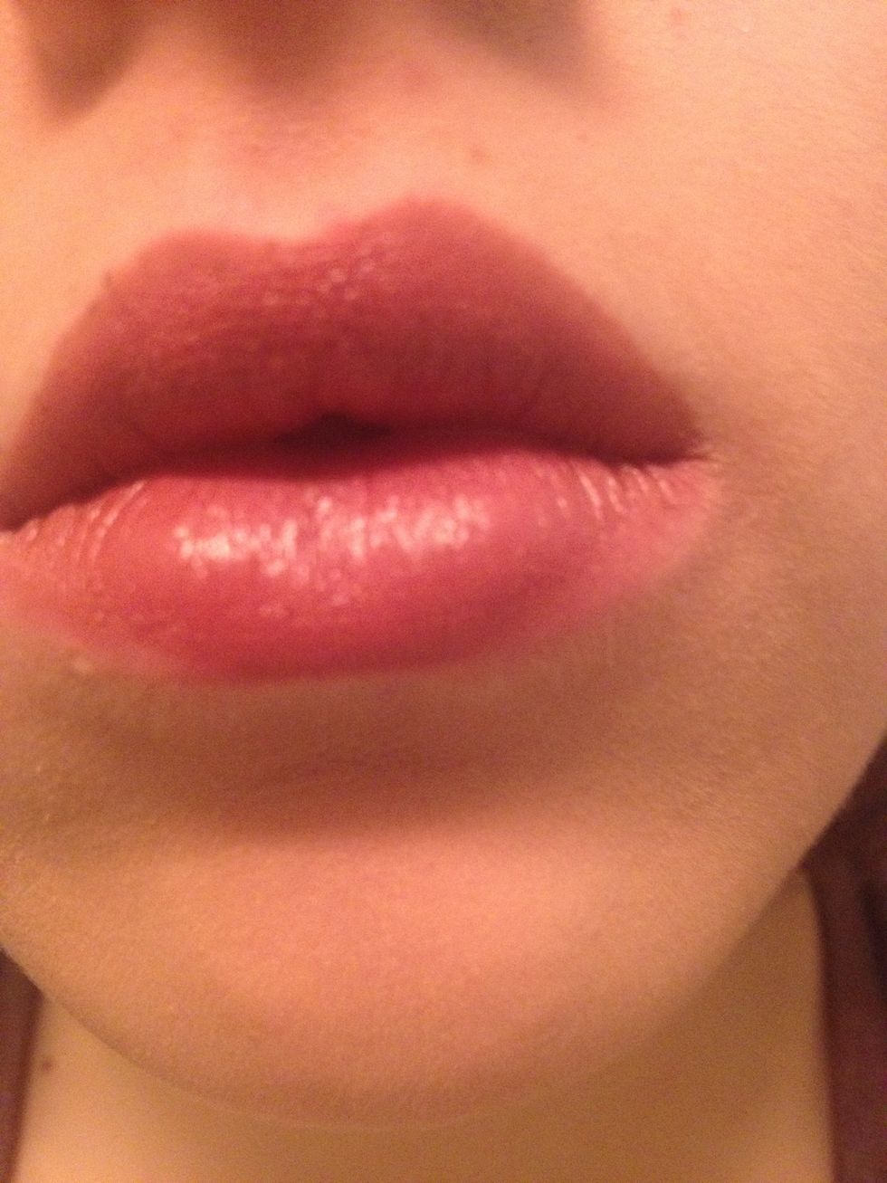 Apply your lipstick. I'm using no7 plum beautiful