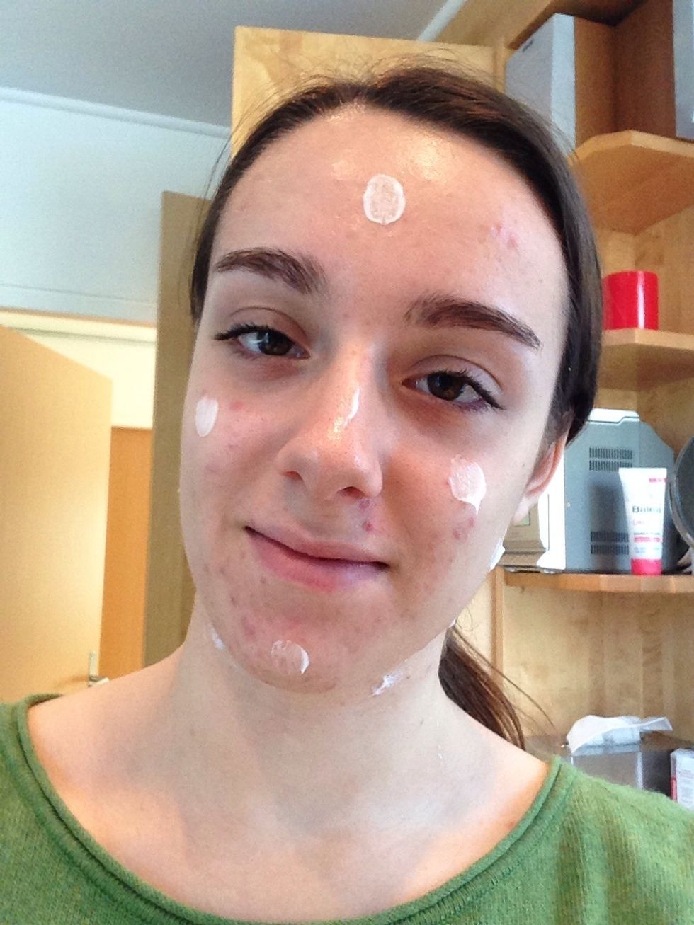 Apply your moisturizer and don't forget your neck :)