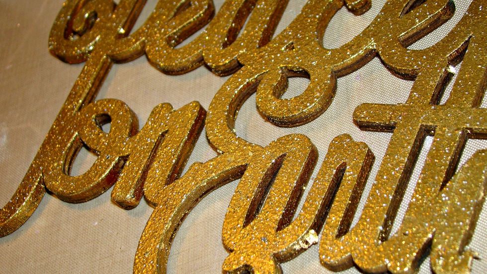 Applying the gold paint before the embossing powder really brings out the beautiful gold color of the embossing.