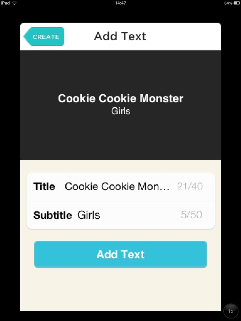 Aqu\u00ed podeu afegir lletra. Podeu posar un t\u00edtol i un subt\u00edtol. Per\u00f2 hi ha m\u00e0xim de lletres.