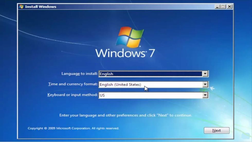 Aqui coloque a linguagem do windows e do teclado no qual voc\u00ea quer.