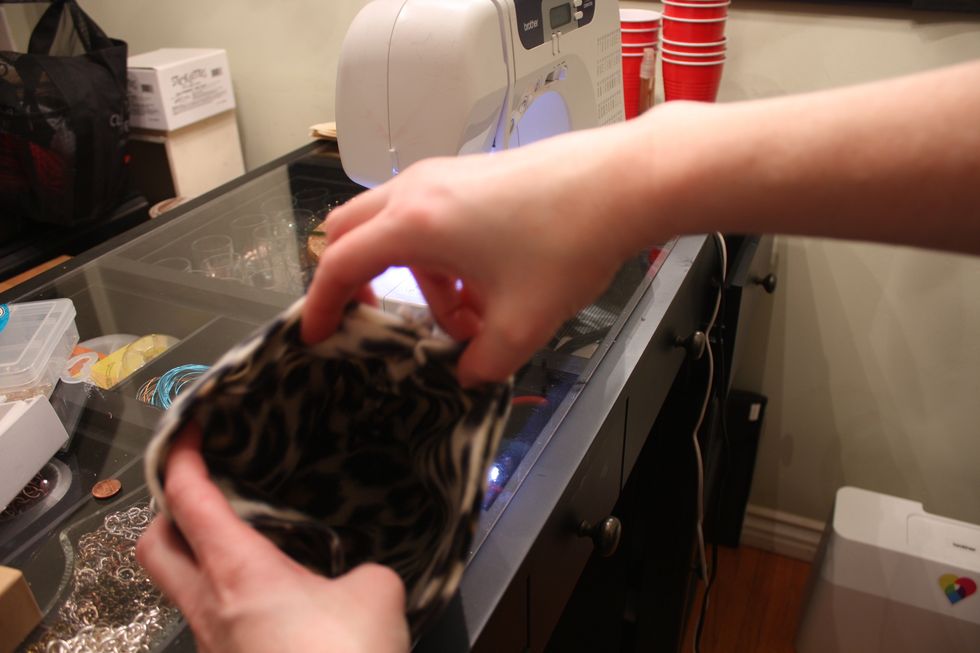 arghh, okay my pic is not great! But now you can see right sides together and the seams lined up