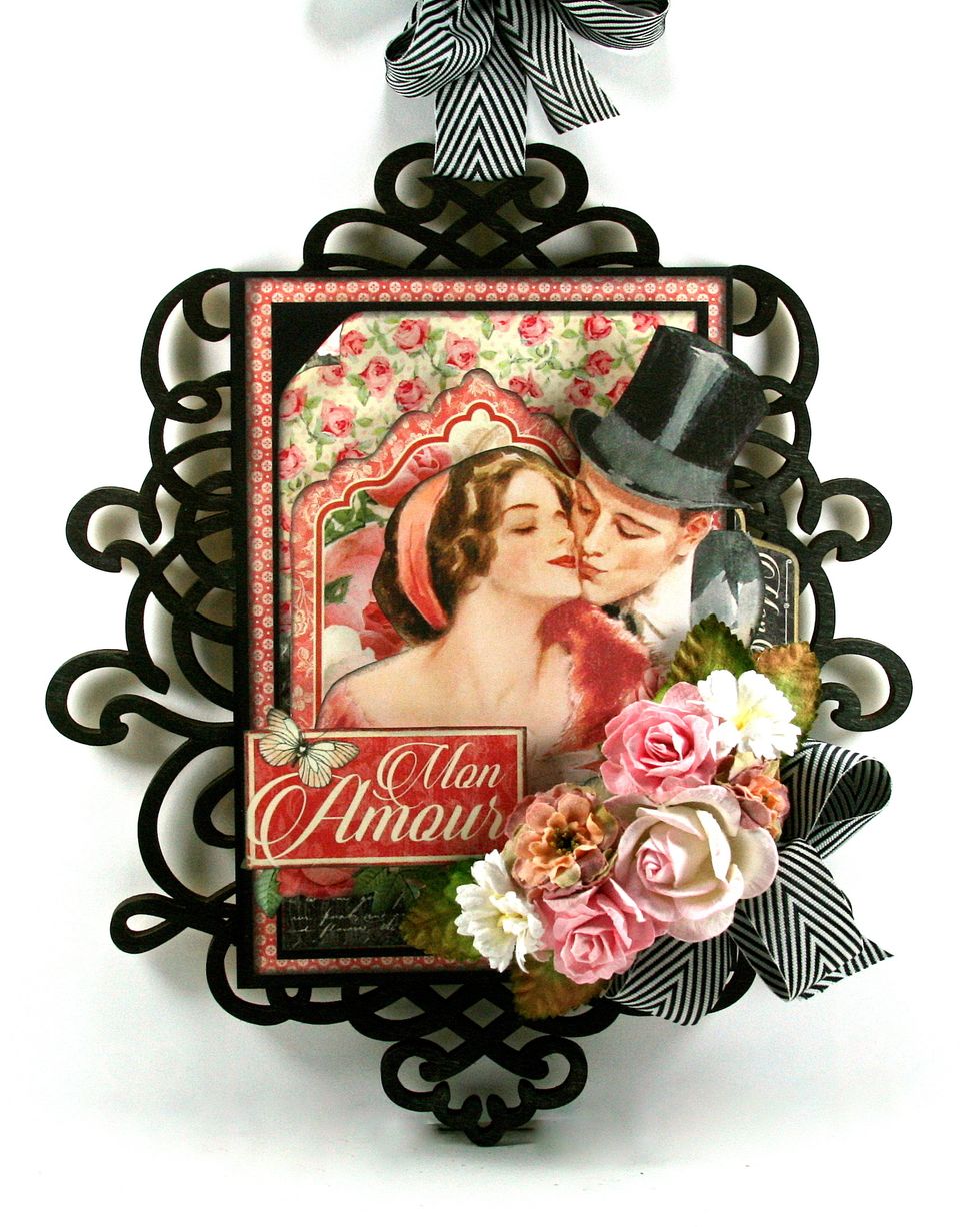 Arrange and secure coordinating flowers to complete the display.