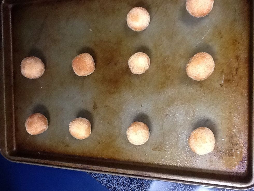 Arrange dough 2 inches apart on cookie sheet