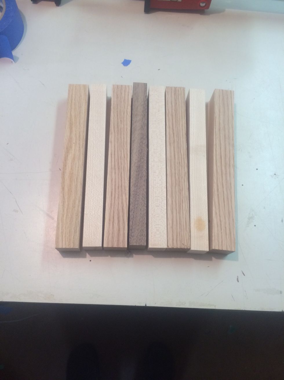 Arrange pieces in desired order