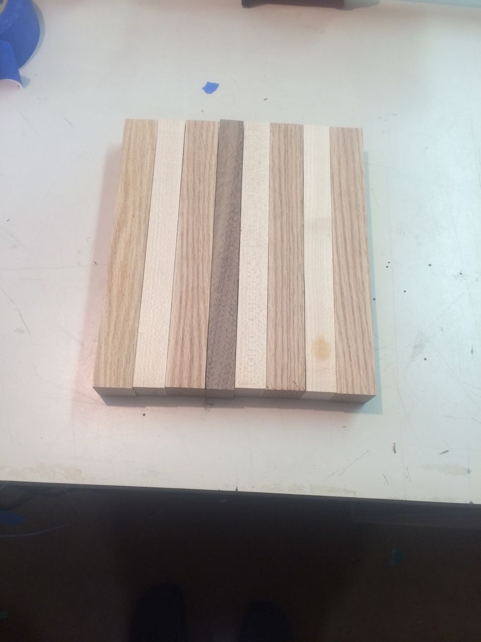 Arrange pieces in desired order