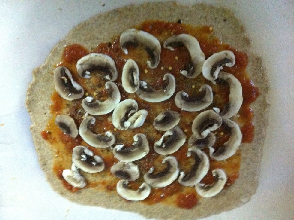 Arrange the mushrooms