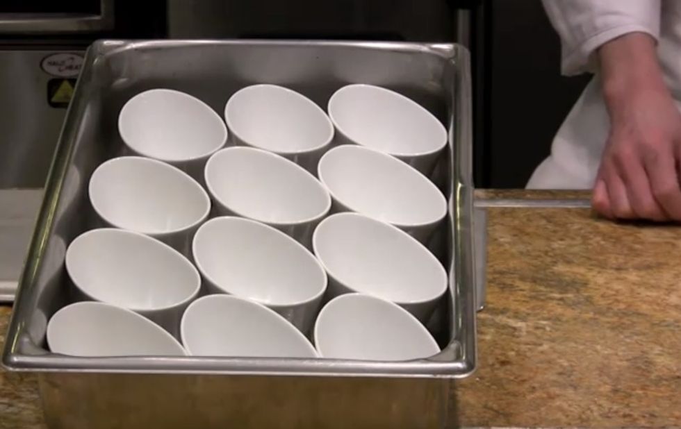 Arrange your vessels in a hotel pan.