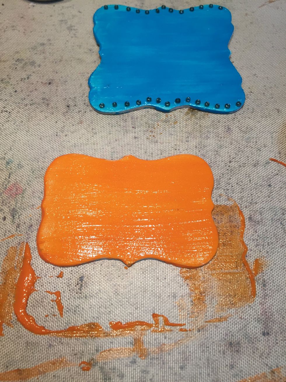 Art Anthology is great for using to embed items, but for thinner layers with heavier embellishments, adding glue gives you that extra hold.