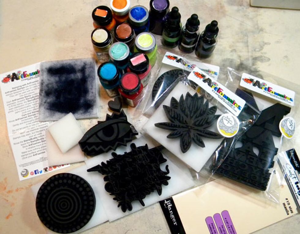 ArtFoamies are foam art stamps that pair perfectly with Art Anthology mediums.