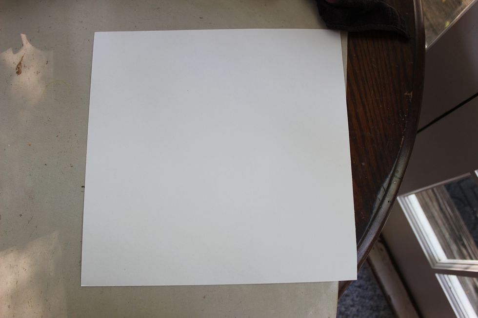 As a lot of times, I started out with a 12x12 piece of 140 lb watercolor paper
