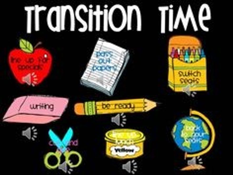As a teacher you should have a transition time and rules for students. For examples: how would they transition the computers and recess or other things as well