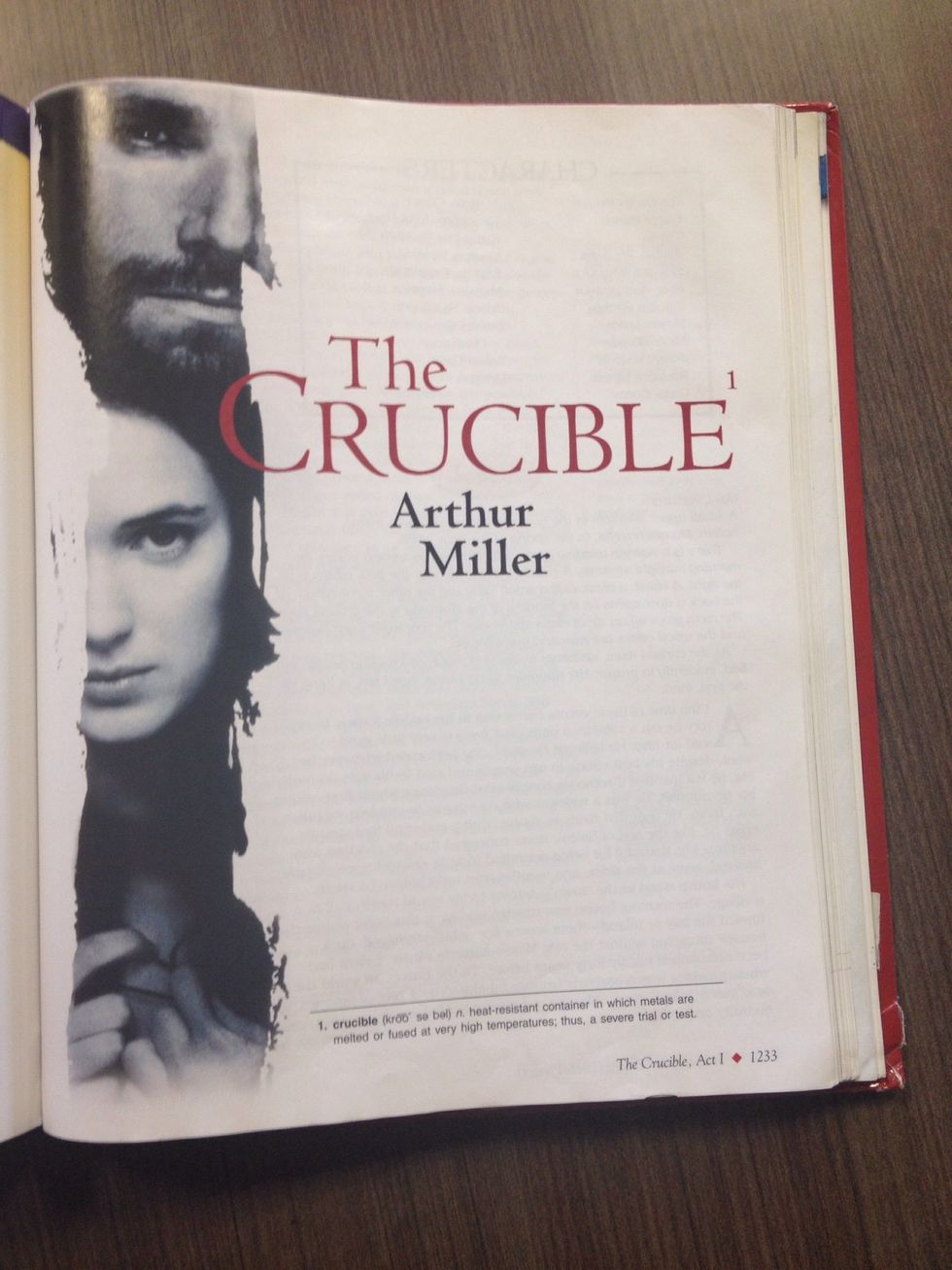 As always, start with the content (in this case The Crucible)...