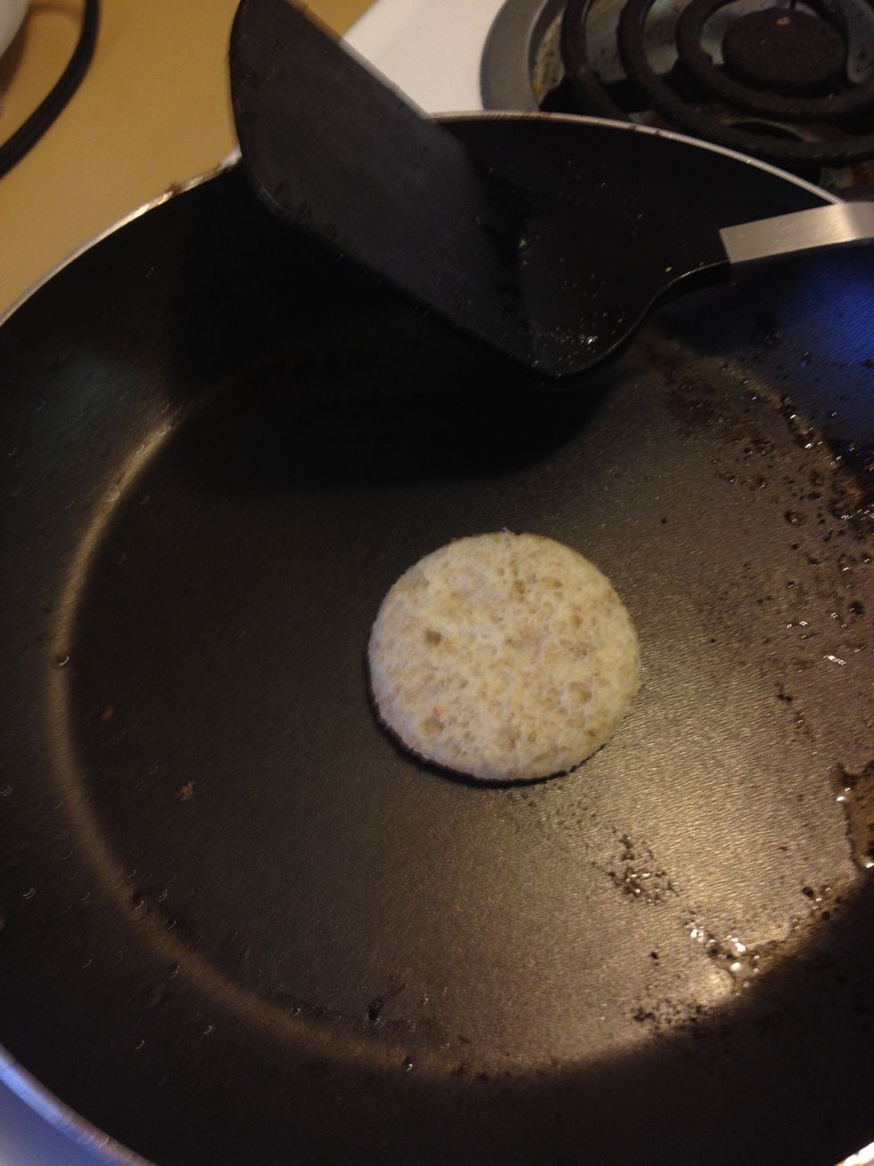 As for the excess bread, just throw it on the pan and toast it then afterwards when you're going to eat...