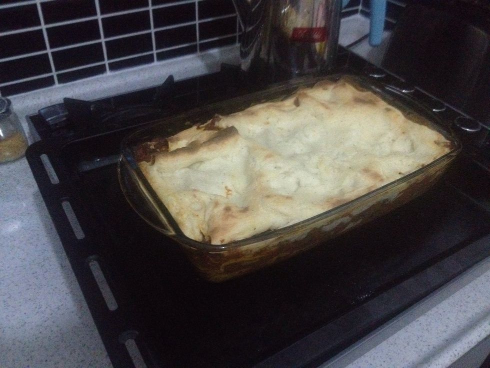 As I didn't add a topping it looks a little dry. However looks are deceiving :)