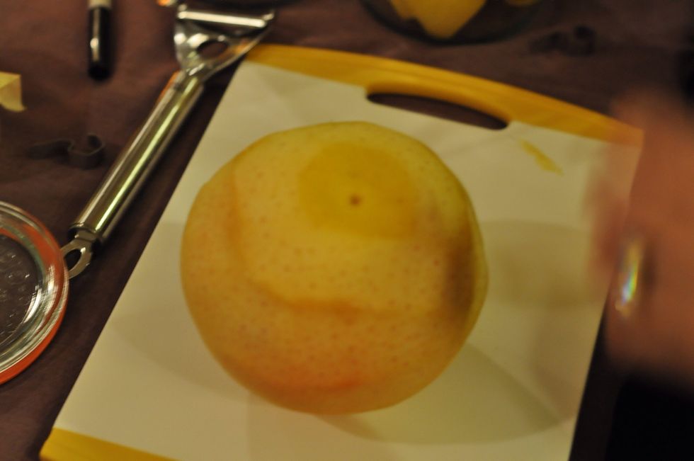 As little white pith as possible