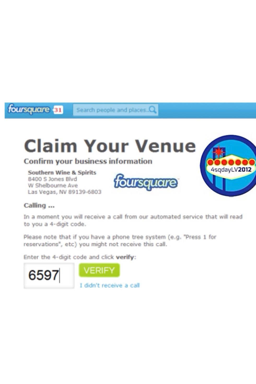 As long as your phone#'s match you'll get a call w/ a 4 digit code to punch in.