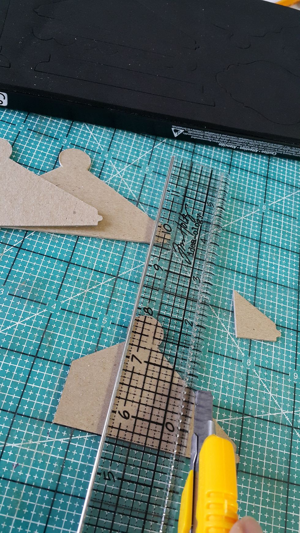 As only the stand is not steady enough, I use a die cut to help making the extra legs