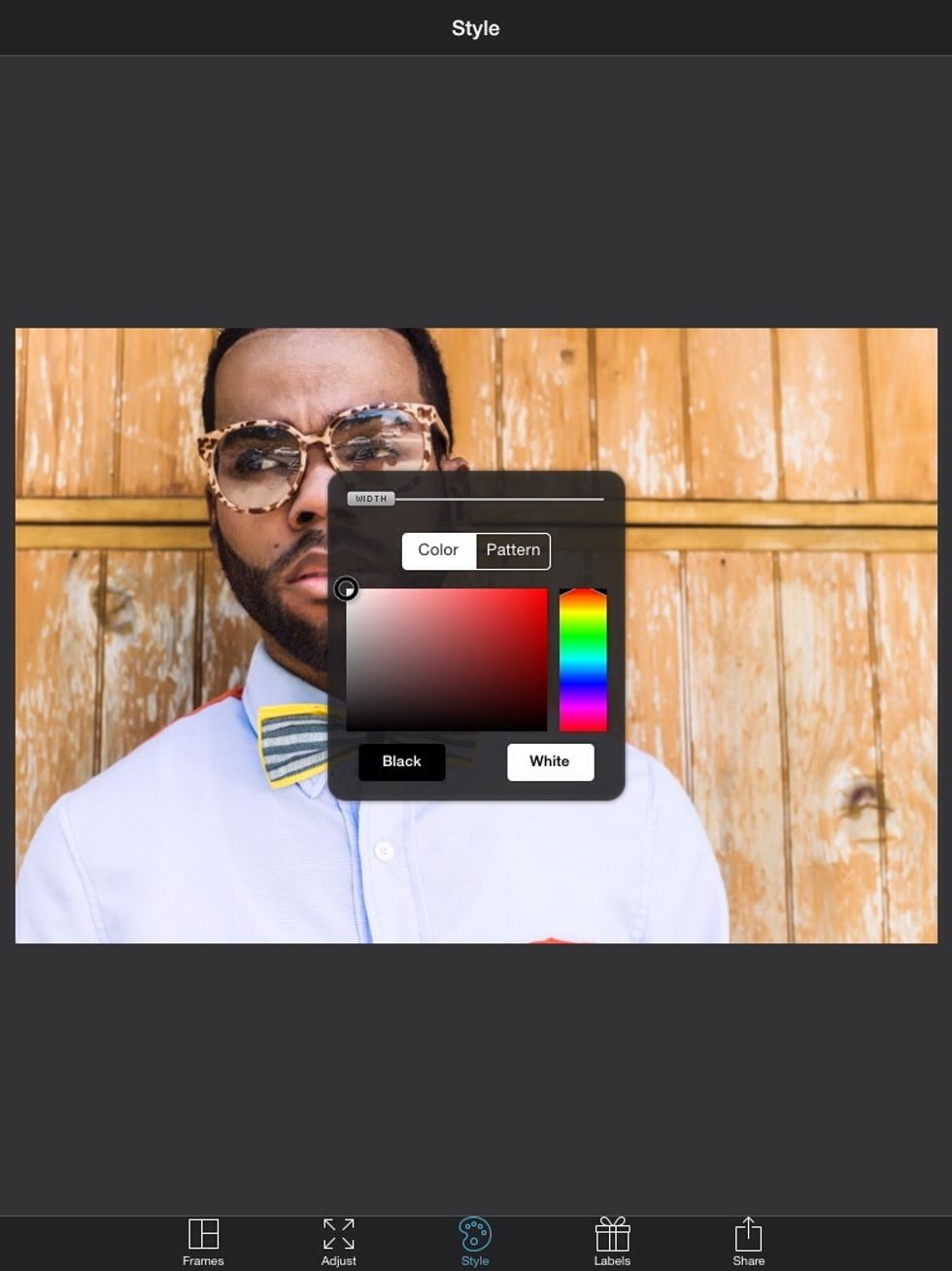 As seen above, the border is removed. You also have the option to add text (labels) but I did not have a need to for this post.