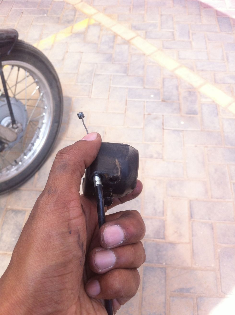 As shown above is the first step of cable reinstallation.