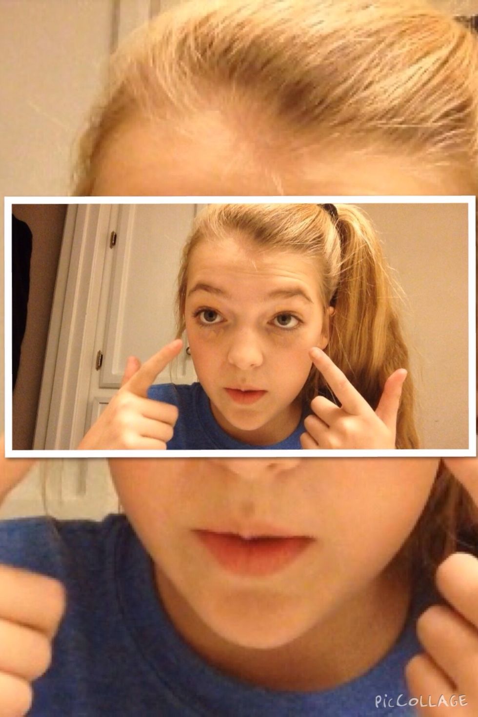 As shown!!! And rub in softly!!!