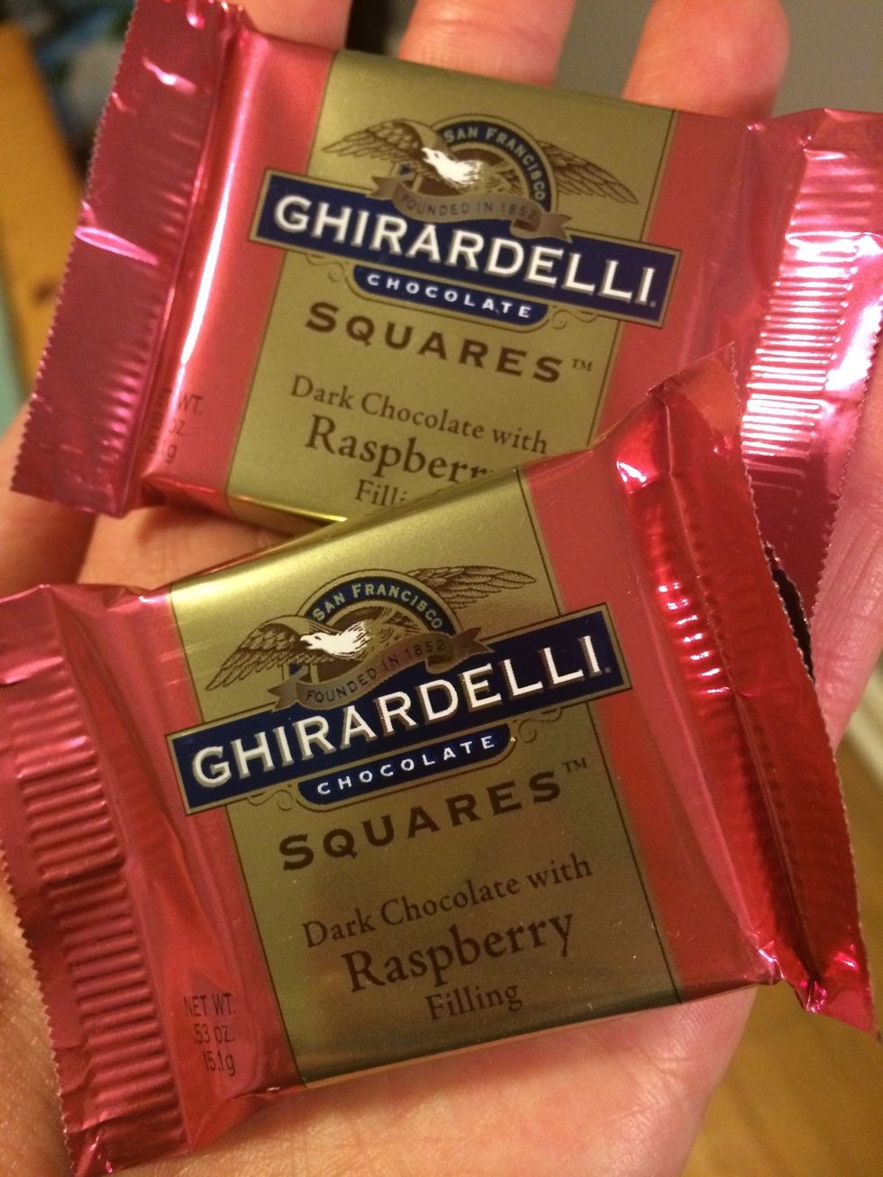 As someone who has a serious sweet tooth, I include chocolate or candy. I know I would be mortified if I were caught in the middle of the night searching in the pantry for something sweet!