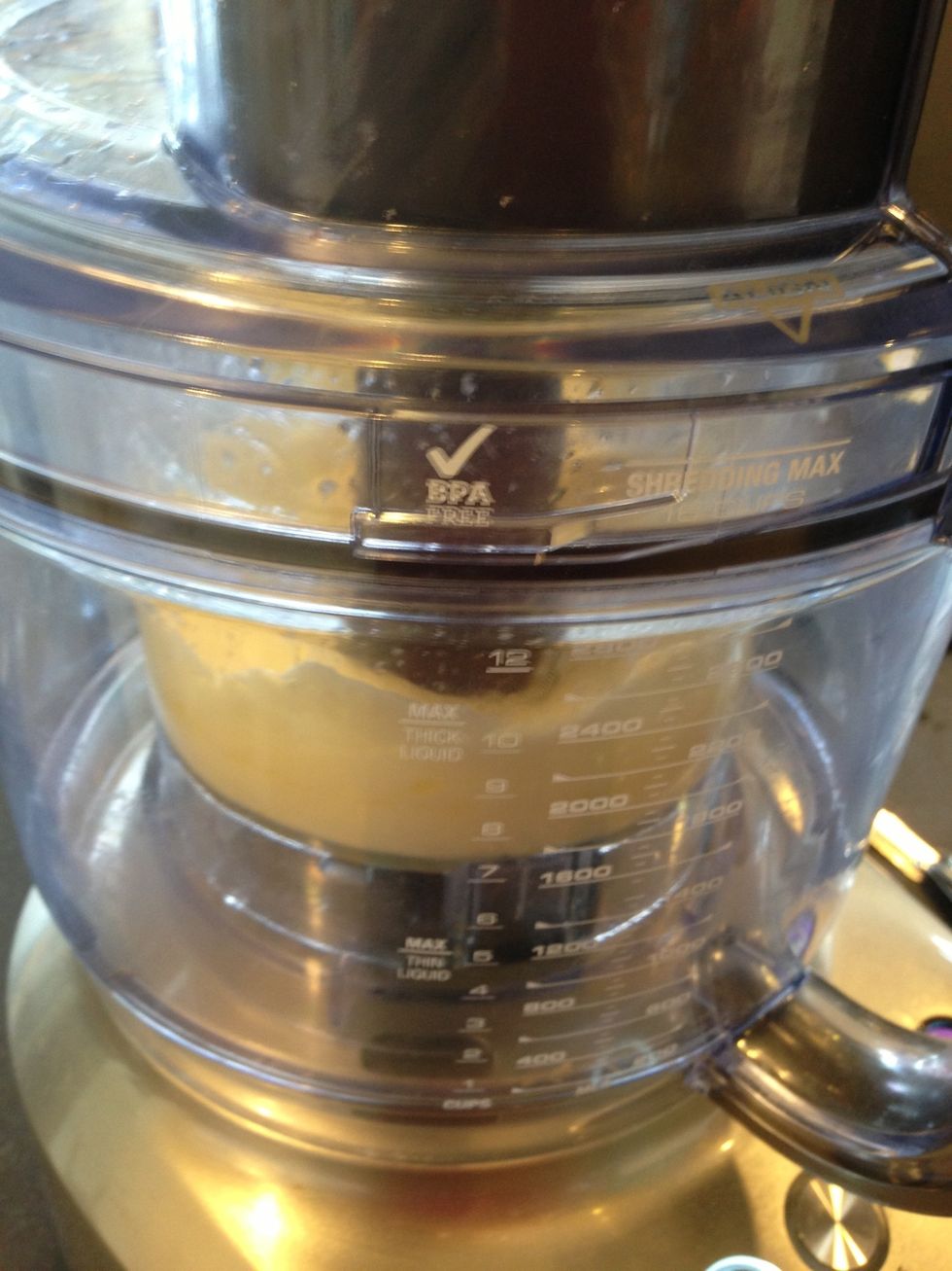 As the mixture begins to thicken...