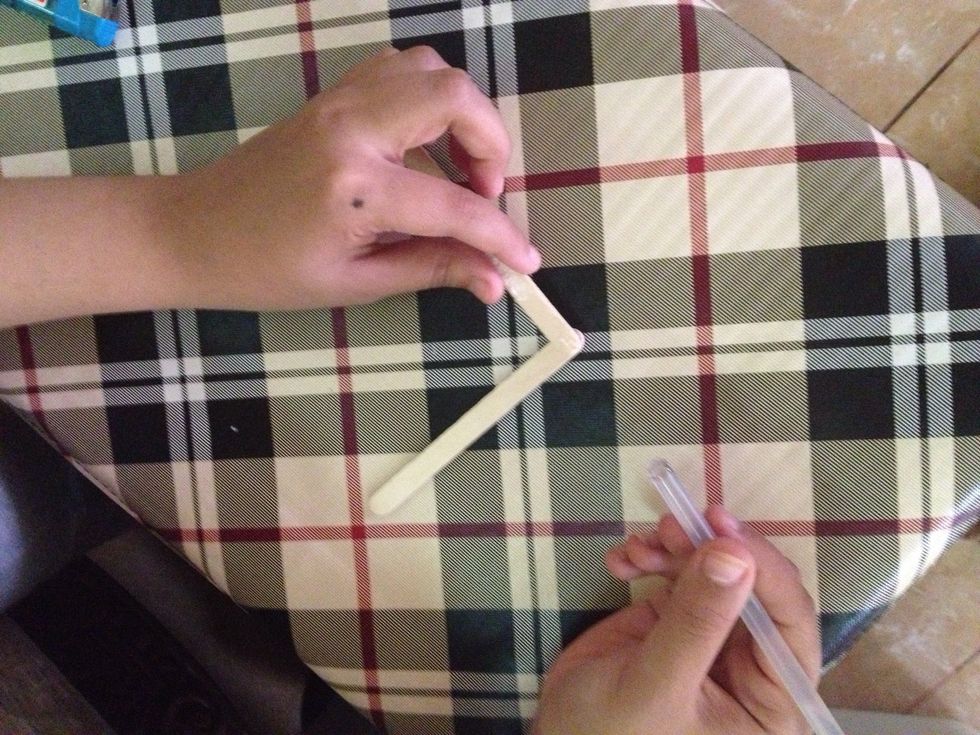 As we see the stick glung with the other stick