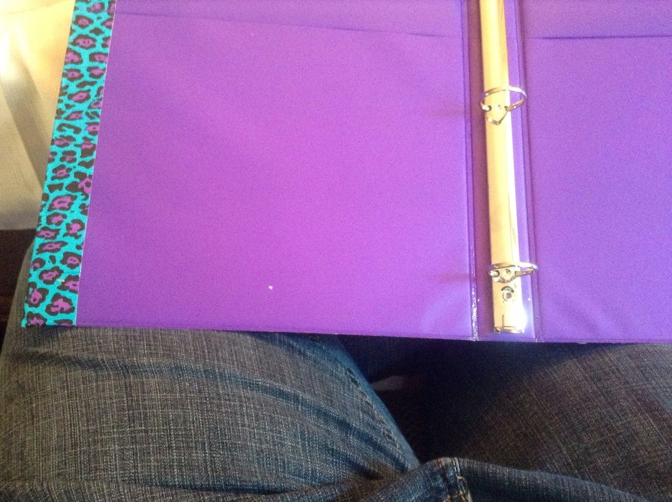 As well as halfway on the inside.