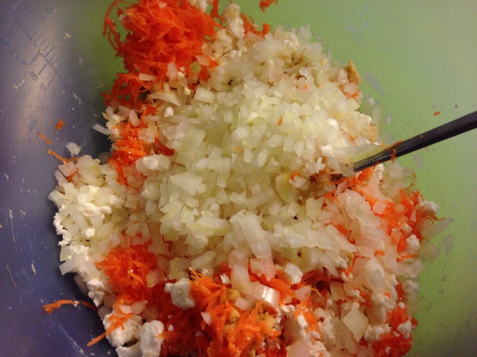 ..as well as the onion and garlic.