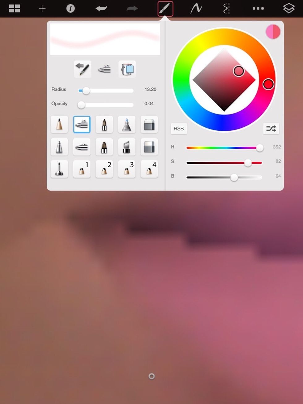 As you can see I already applied it but now I'm putting another color a peach color so I can make the lips peachy pink