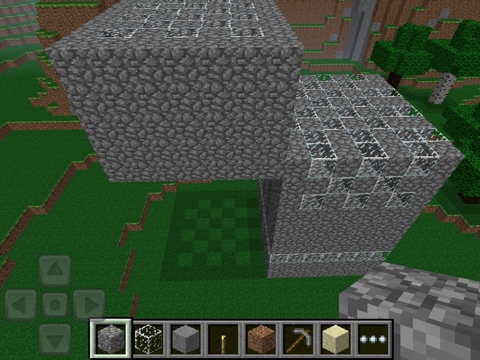 As you can see I did the roof like the floor so the light will shine to the projector