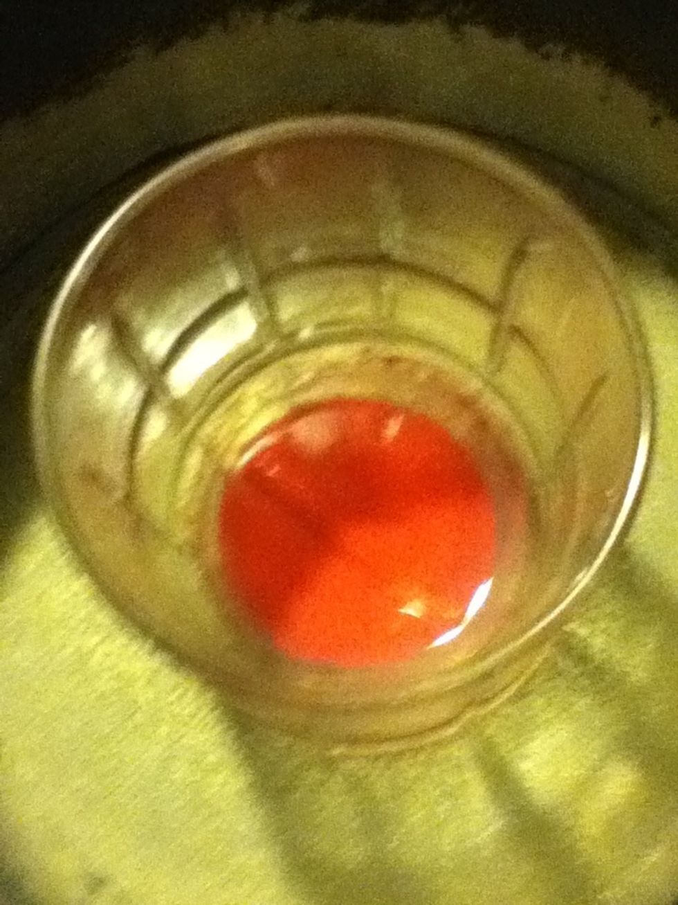 As you can see it is starting to melt