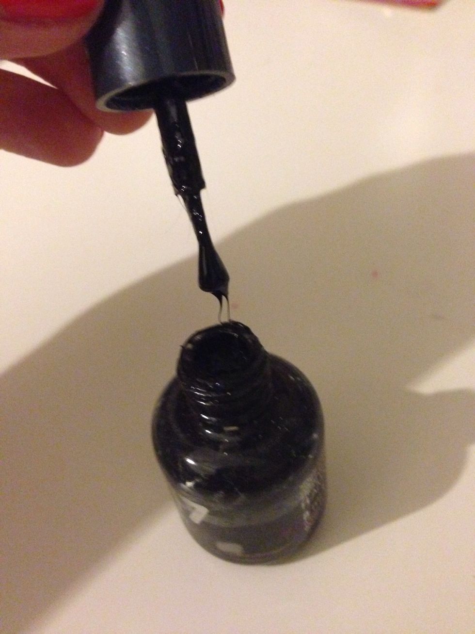 As you can see, this black nail polish (17) is EXTREMELY gloopy and, let me assure you, unable to paint your nails\ud83d\udc85