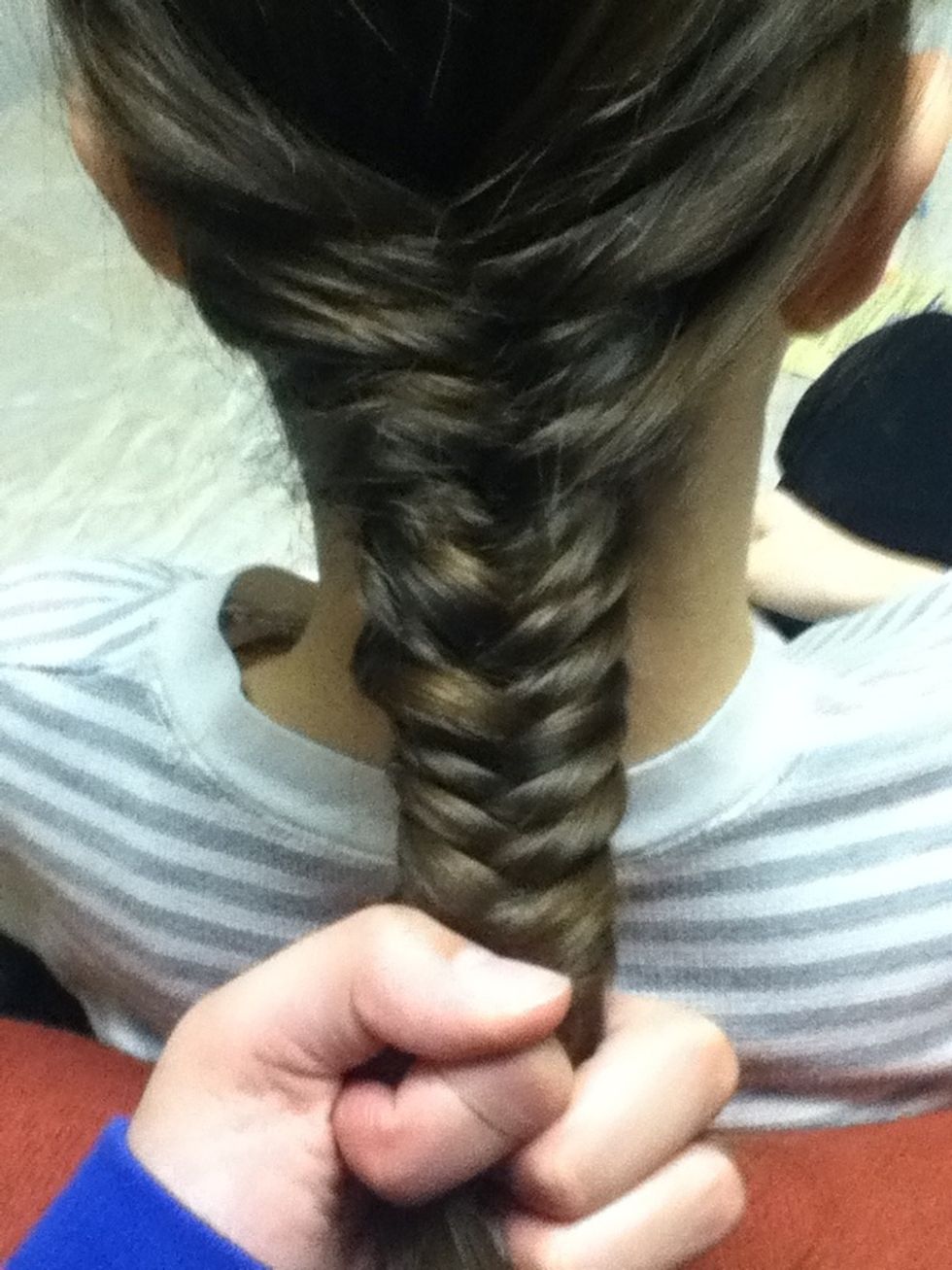 As you continue the fishtail, it will start to look better