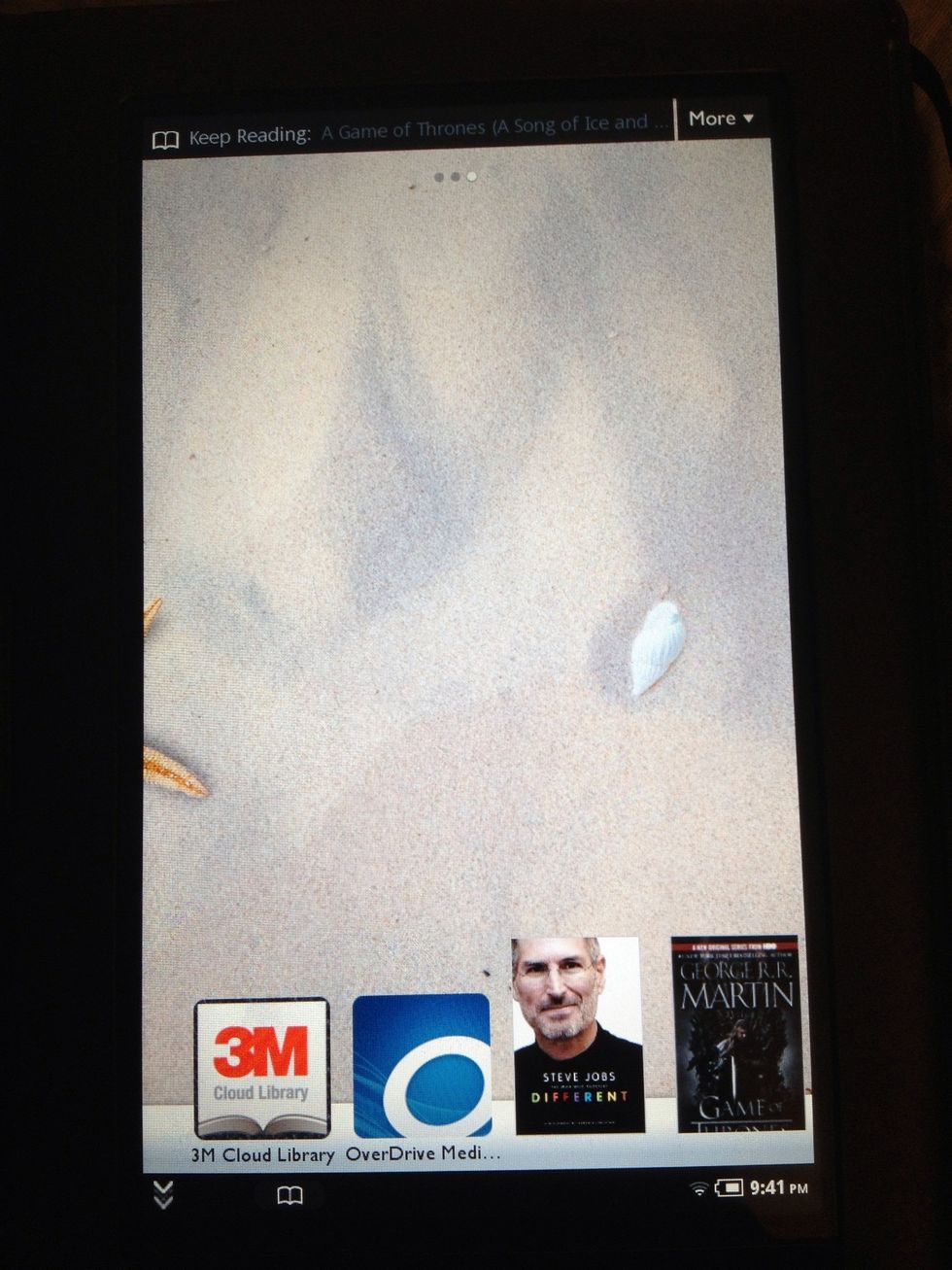 As your newest app, 3M will appear at the bottom of your home screen. Tap it to open the app. Resist the urge to re-read Game of Thrones.